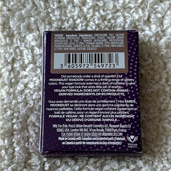 BNIB- Urban Decay 24/7 Moondust Glitter
Eyeshadow Single in Cosmic - Picture 3 of 6